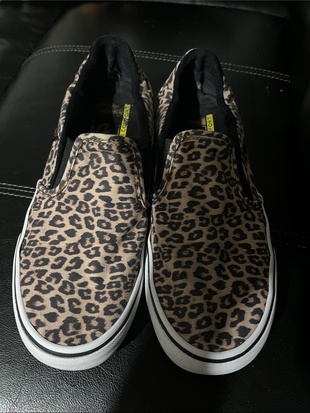Leopard Print vans 7.5